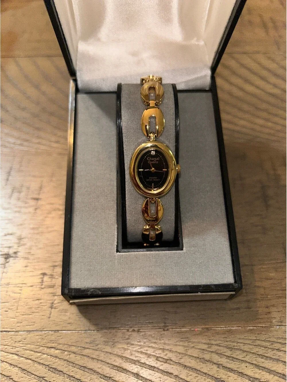 Chagal Quartz Women’s Bracelet Watch • Gold Tone • New in Box